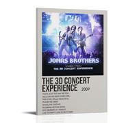 HUREYW I RH Music from The 3D Concert Experience by Jonas Brothers Poster Wall Art Cover Design Painting for Bed Room Wall Art Poster 24x36inch(60x90cm) Frame-style