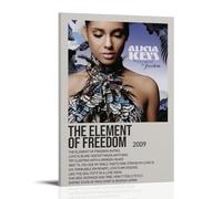HUREYW I RH The Element Of Freedom by Alicia Keys Poster Wall Art Cover Design Painting for Bed Room Wall Art Poster 16x24inch(40x60cm) Frame-style