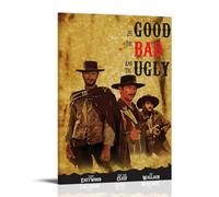 HUREYW I RH The Good The Bad And The Ugly Poster Wall Art Cover Design Painting for Bed Room Wall Art Poster 12x18inch(30x45cm) Frame-style