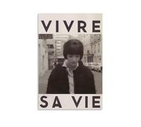 HUREYW I RH Vivre Sa Vie Poster Wall Art Cover Design Painting for Bed Room Wall Art Poster 12x18inch(30x45cm) Unframe-style