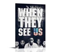 HUREYW I RH WHEN THEY SEE US Poster Wall Art Cover Design Painting for Bed Room Wall Art Poster 24x36inch(60x90cm) Frame-style