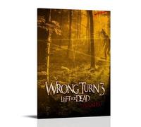 HUREYW I RH Wrong Turn 3 Poster Wall Art Cover Design Painting for Bed Room Wall Art Poster 24x36inch(60x90cm) Frame-style