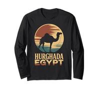 Hurghada, Egypt, Camel Desert Sunset, Red Sea Fun Long Sleeve T-Shirt