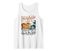 Hurghada Where the Desert Meets the Sea Sand Dunes and Waves Tank Top