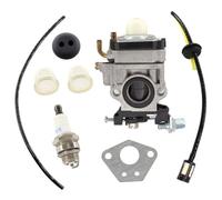 HURI 15mm Carburetor For Scewfix Titan TTL530GBC 52cc 49cc 43cc Brush Cutter with Seal Hose Spark Plug Petrol Filter Chainsaw Carburettor