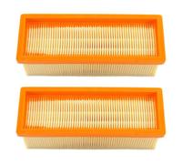 HURI 2 x flat fold filters for Kärcher A 2701, A 2731 PT, A 2801, A 2801 Plus, K 2501, K 2501 TE, K 2601, K 2601 Plus, K 3001, NT 181 PROFI, SE 2001, SE 3001, SE 5 .100, SE 6.100 Replaces 6.414-498.0