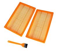 HURI 2 x Flat Pleated Filter for Hilti VC-20, VC 20 UM, VC 20 UL-Y, VC 20 UM-Y, VC-40, VC 40 UM, VC 40 UL-Y, VC 40 UM-Y Vacuum Cleaner Replaces Bosch 2607432033 Würth 0702400191 Kärcher 6.904-367.0