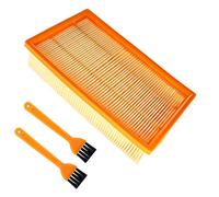 HURI 2x Flat Fold Filter Air Filter For Karcher NT20/1 Ap Te NT25/1 Ap NT35 /1 Ap NT40 /1 NT45/1 NT55/1 ProNT 200 ProNT 400 SBV1 Xpert NT360 Vacuum Cleaner 6.904-242.0, 6.904-367.0