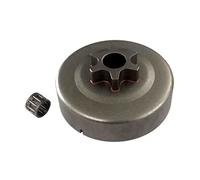 HURI 3/8 6Z Sprocket Chain Drive Clutch Drum + Needle Bearing Suitable for Chainsaw Stihl MS171 MS181 MS211 Sprocket Bell