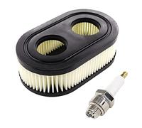 Huri Air Filter Spark Plug for Briggs & Stratton 798339 798452 593260 550 E 550 EX Eco Plus 575, Replaces Champion RJ19LM