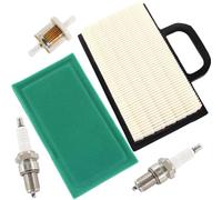 HURI Air Filter Spark Plug Fuel Filter for Briggs & Stratton 14-24hp Intek V Twin Engines Replace 499486 698754, 499486S 273638 5063B Lawn Tractor