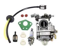 HURI Carburetor Spark Plug Fuel Line Filter Kit For Hyundai HYMT5200 P1PE P5200MT 52cc Garden Multi Function Tool Carburettor
