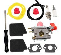 HURI Carburettor Air Filter Screwdriver Fuel Filter Hose for Zama C1U-W43 BVM200FE GCA55 C1U-W43B Poulan VS-2 Blower Leaf Blower 545081857 Carburetor Spark Plug