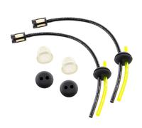 HURI Petrol Strimmer Fuel Pipe Hose Tube Tank Filter & Grommet + 19mm Primer Bulb for Most Yobi Mcmulloch Husqvarna Einhell Gardenline Other Chinese Brand Strimmer pk 2