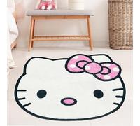 Hurig Super Soft Kitty Rugs Cute Area Rug for Room Decor Girls Bedroom Decoration Cashmere Mat