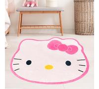 Hurig Super Soft Kitty Rugs Cute Area Rug for Room Decor Girls Bedroom Decoration Cashmere Mat