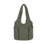 Hurl Bag Spacious Compartments Against Tearing Polyamide Substance for City Leisure Outings Passenger Water Immune Bag, Green, Mass Beauty