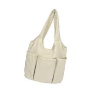 Hurl Bag Spacious Compartments Against Tearing Polyamide Substance for City Leisure Outings Passenger Water Immune Bag, beige, Mass Beauty