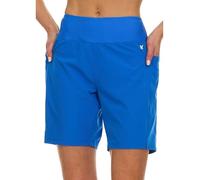 Hurley 5"/7" High Waisted Swim Shorts Women, Board Shorts with Pockets & Inner Liner, Quick Dry Swim Trunk, UPF 50+, Oasis, S