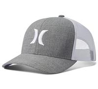 Hurley Adult Mens Mesh Snapback Adjustable Trucker Cap Hat (Gray/White)
