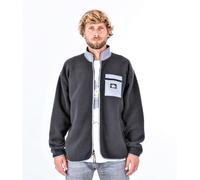 Hurley Men's Boulder Burrito Zip Sweatshirt, Dk Stone Grey, L