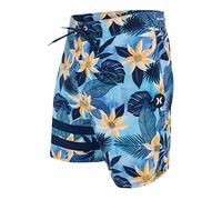 Hurley babylegs Division Men's Phantom-eco Block Party 18' Swimsuit, Sea View, 10