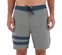Hurley Phantom Eco Block Party Solid 18´´ Swimming Shorts Grey 32 Men