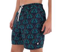 Hurley Volley Icon Printing Press Palm Swimming Shorts Blue XL Men
