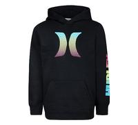 Hurley Boy's Fleece Pullover Hoodie Hooded Sweatshirt, Black, 12 Years