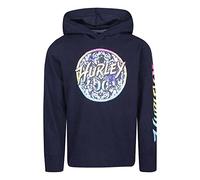 Hurley Boy's Graphic Hooded Pullover Sweatshirt, Black, 5 Years