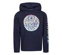 Hurley Boy's Long-sleeved T-shirt Hooded Sweatshirt, Black, 8 Years UK