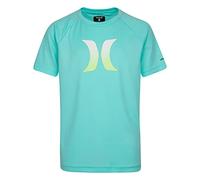 Hurley Boys Rash Guard Shirt, Aurora Green Icon, 4 Years
