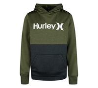 Hurley Boy's Solar Pullover Hoodie Sweater, Army Heather, 7 años