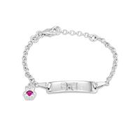 Hurley Burley London Baby's Personalised Birthstone Teddy Christening Bracelet 14cm - February