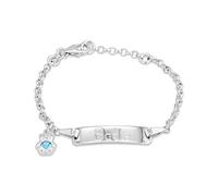 Hurley Burley London Baby's Personalised Birthstone Teddy Christening Bracelet 14cm - March