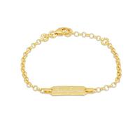 Hurley Burley London Baby's Personalised Gold Plated Christening Bracelet 14cm