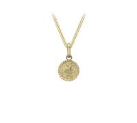 HURLEY BURLEY LONDON Kid's Min 9ct Gold St Christopher & Chain 40cm