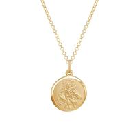 HURLEY BURLEY LONDON Men's Personalised 18ct Gold Plated St Christopher Necklace 56cm