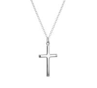 HURLEY BURLEY LONDON Men's Sterling Silver Cross Belcher Necklace 61cm