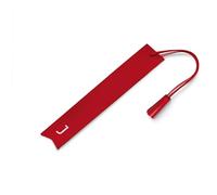 Hurley Burley London Personalised Leather Embossed Initial Bookmark Red