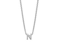 HURLEY BURLEY LONDON Womens 18ct Gold Plated Floating Mini Initial V Necklace 41cm