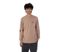 Hurley Mens Long Sleeve Eagles High T-Shirt, Brown, M EU