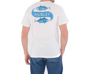 Hurley Everyday Wash Mr Fishy Short Sleeve T-Shirt in White