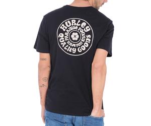 Hurley Everyday Washed Power Flower Short Sleeve T-Shirt in Black