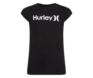 Hurley Girl's Hrlg Core One & Only Classic T T-Shirt, Black, 8 Years