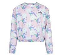 Hurley Girl's Hrlg Printed Crew Neck Sweatshirt, P7r, 6 Years UK