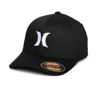 Hurley Hats One & Only Flexfit Baseball Cap - Black-White