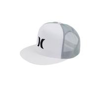 Hurley Icon Trucker Solid Flat Snapback Peak White Cap
