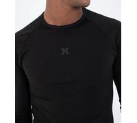 Hurley Inner Layer TOP-Mens-Long Sleeve-Crew Neck, Black, S/M