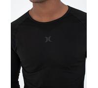 Hurley Inner Layer TOP-Mens-Long Sleeve-Crew Neck, Black, S/M